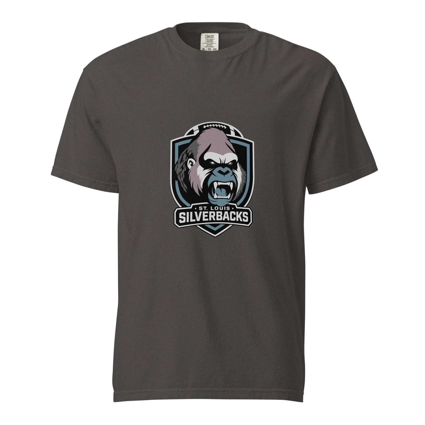 Signature | Comfort Colors T-Shirt | St. Louis Silverbacks Women’s Football Team | Shield Logo