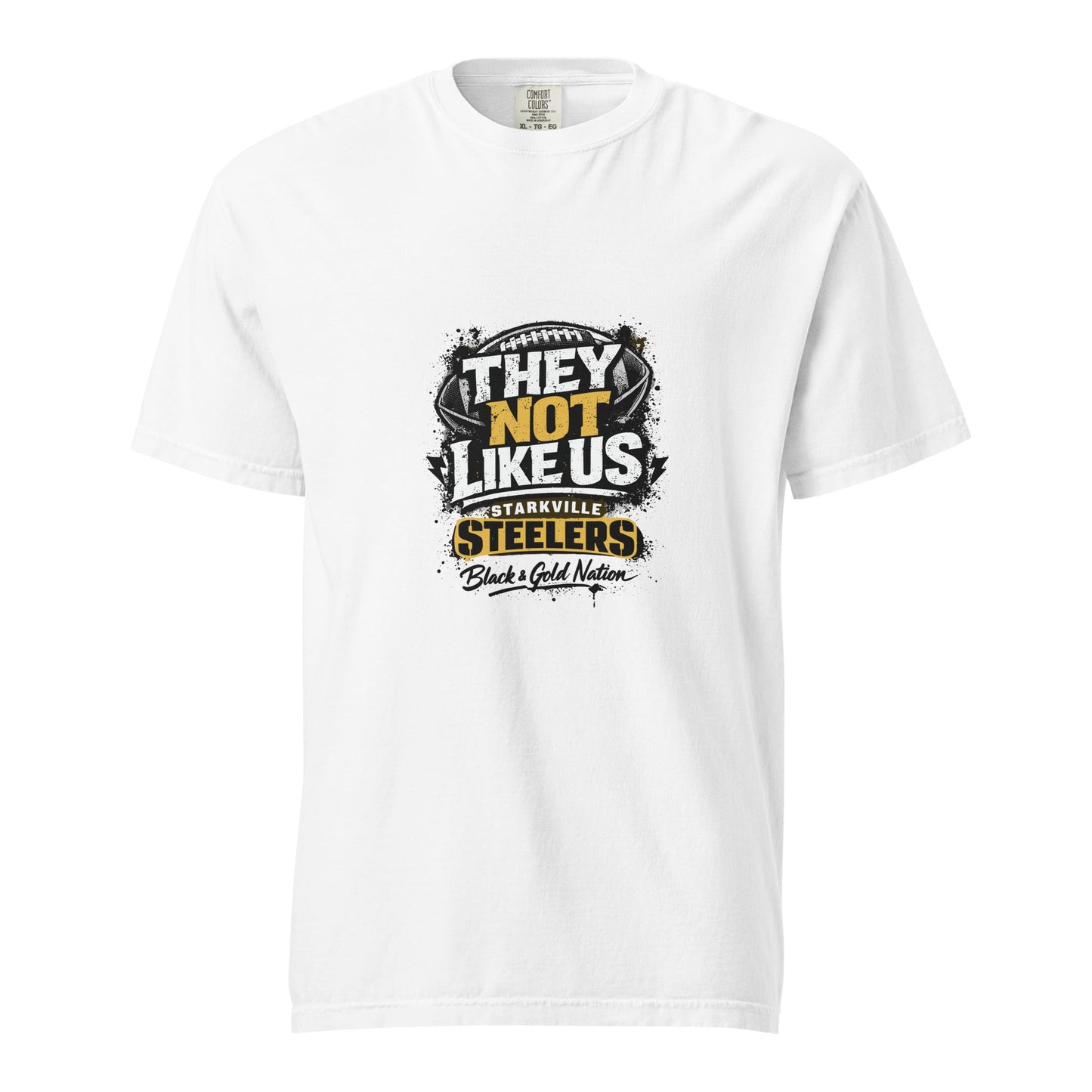 Signature | Comfort Colors T-Shirt | Starkville Steelers | They Not Like Us Logo