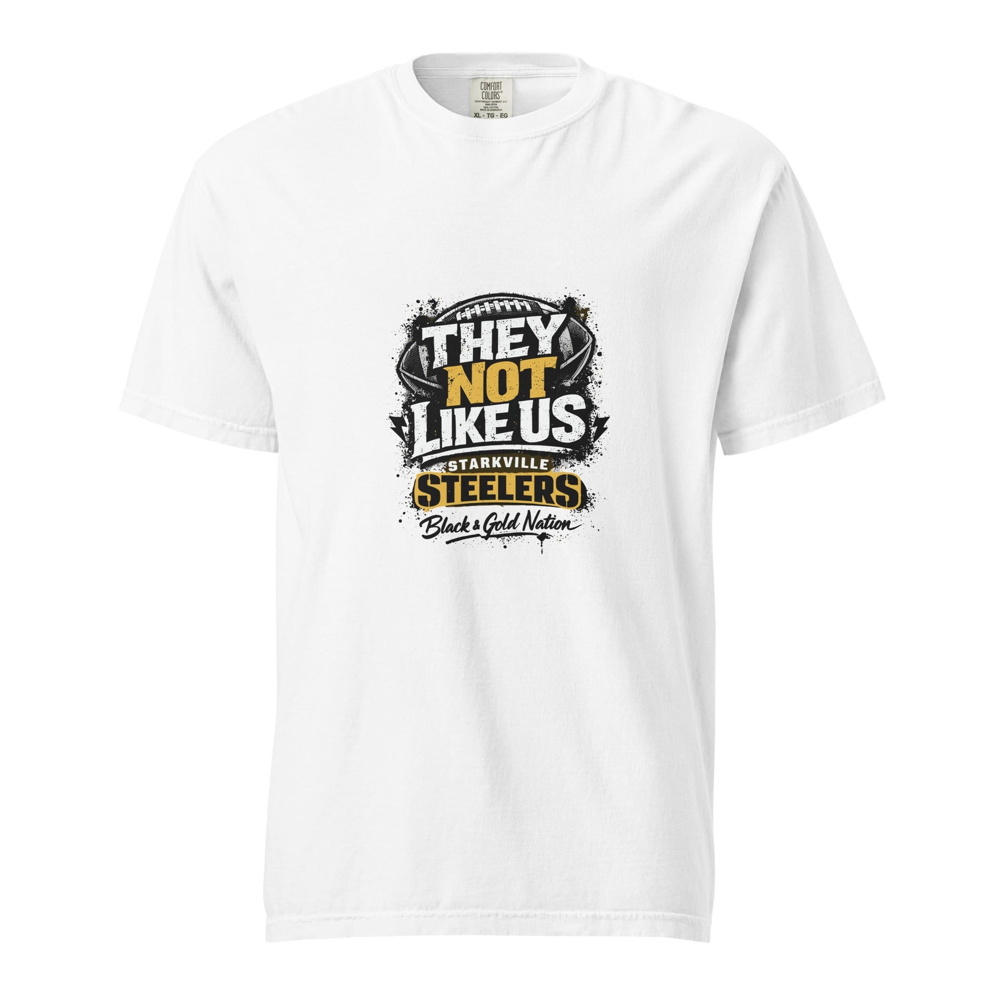 Signature | Comfort Colors T-Shirt | Starkville Steelers | They Not Like Us Logo