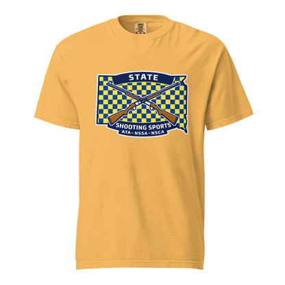 Signature | Comfort Colors T-Shirt | State Shooting Sports | Flag Logo