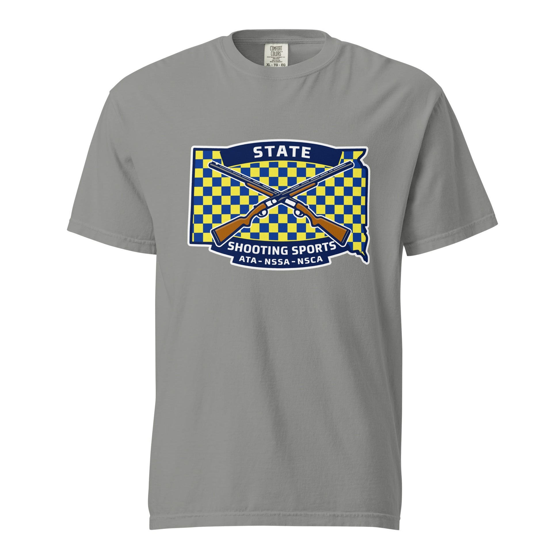 Signature | Comfort Colors T-Shirt | State Shooting Sports | Flag Logo