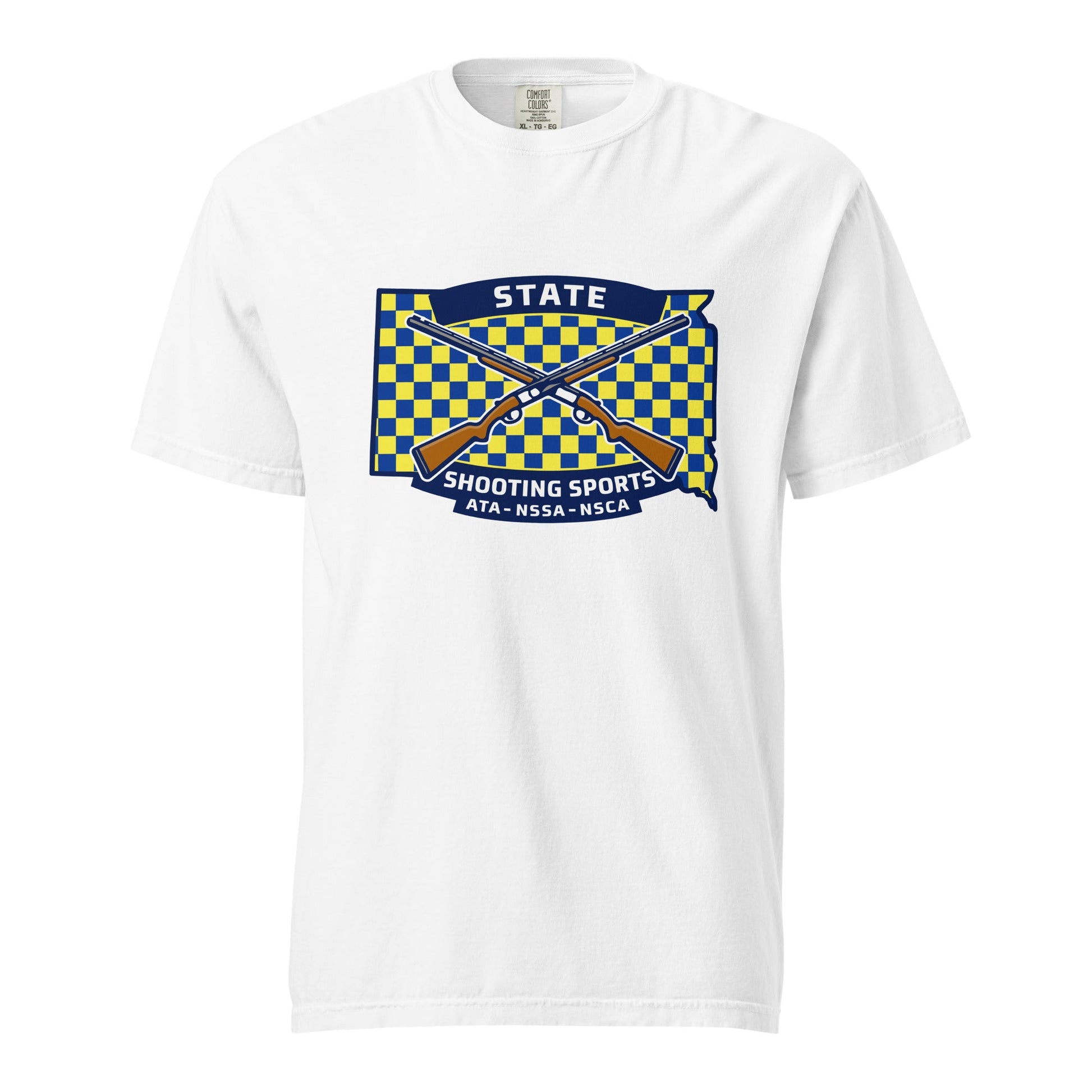 Signature | Comfort Colors T-Shirt | State Shooting Sports | Flag Logo