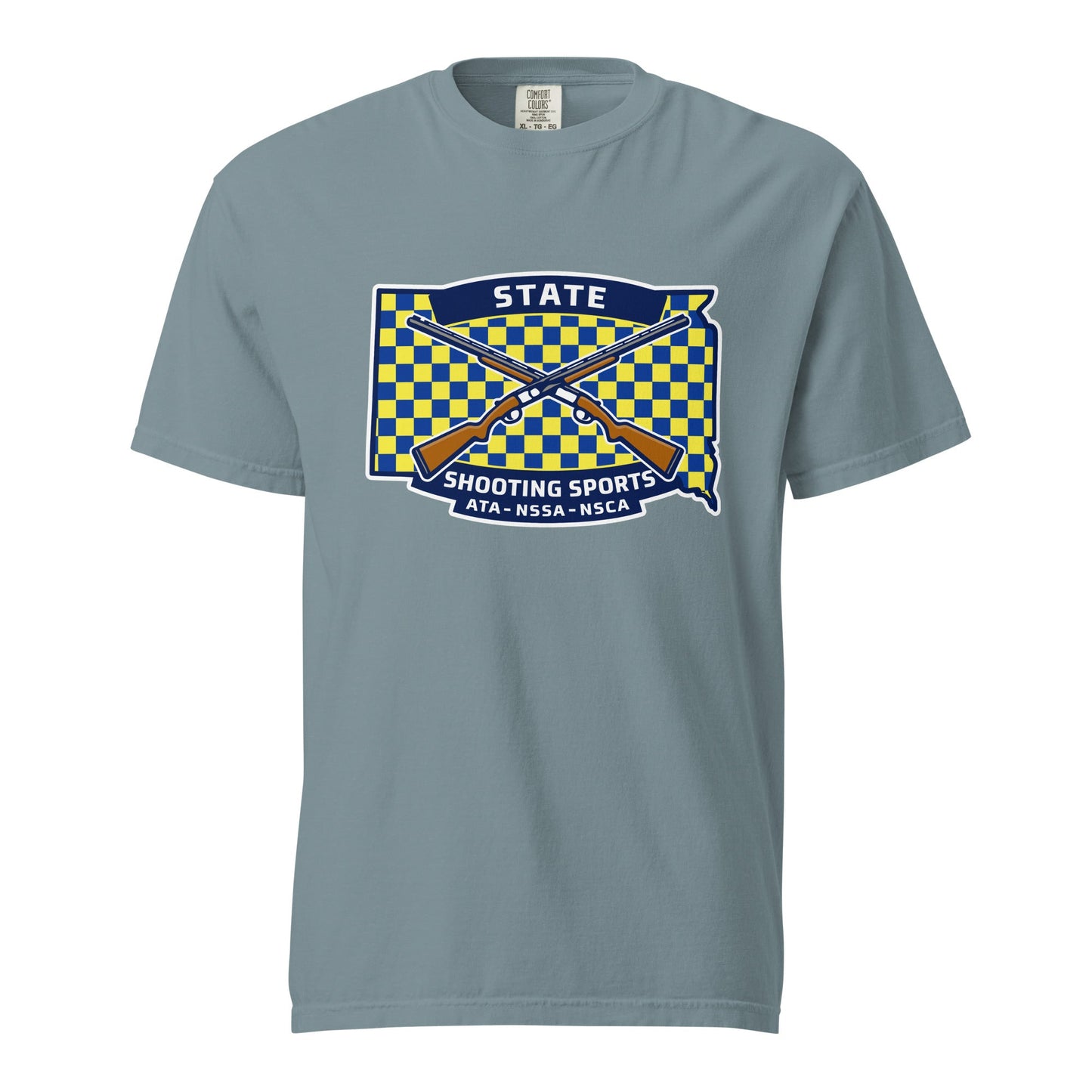 Signature | Comfort Colors T-Shirt | State Shooting Sports | Flag Logo