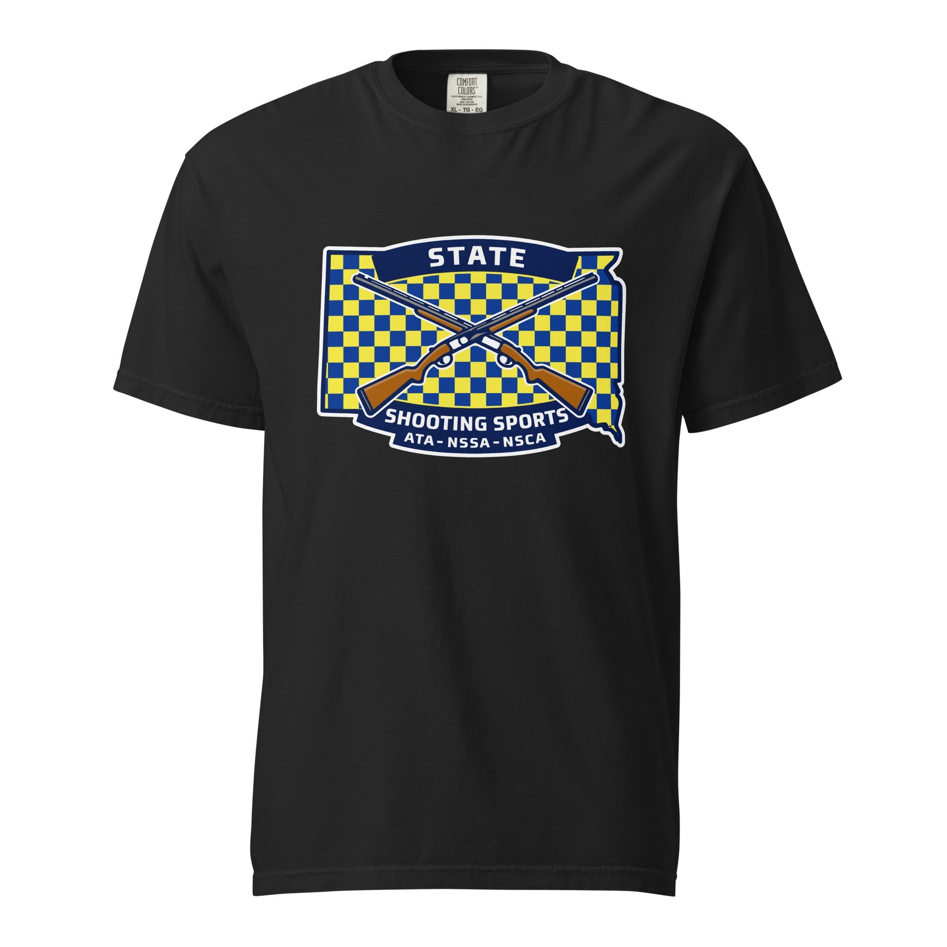 Signature | Comfort Colors T-Shirt | State Shooting Sports | Flag Logo