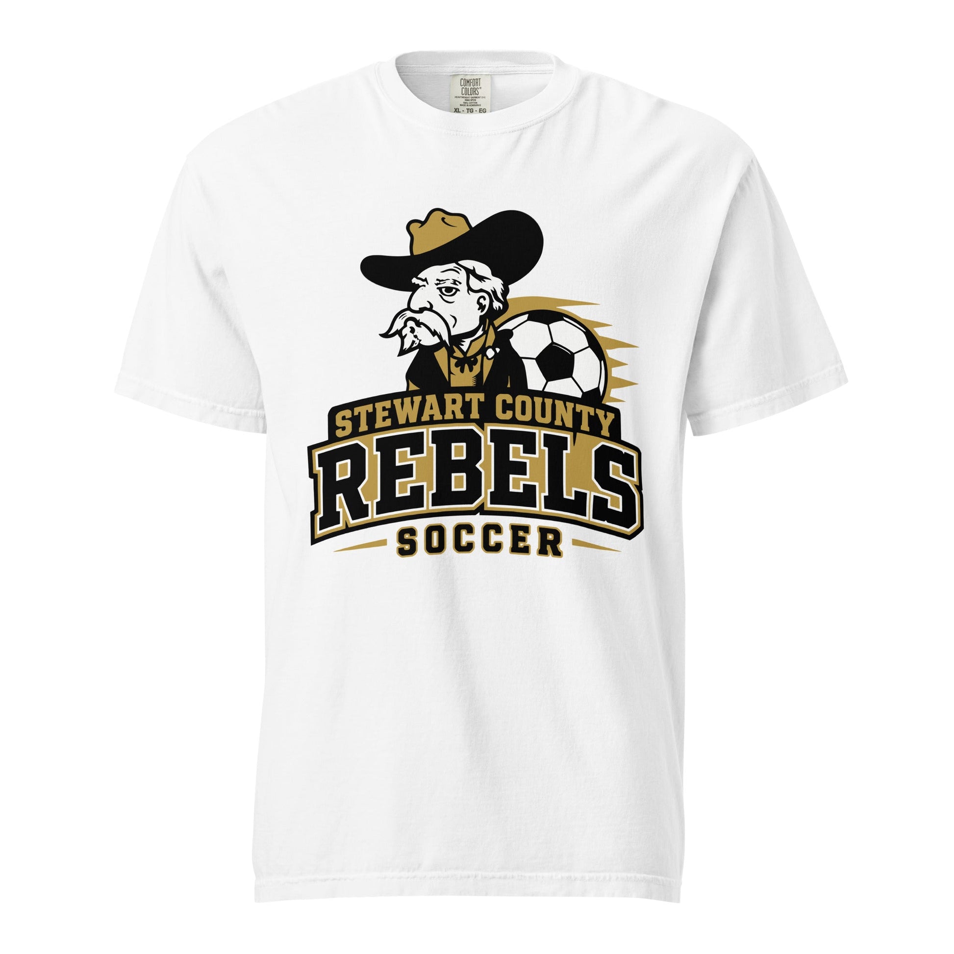Signature | Comfort Colors T-Shirt | Stewart County Soccer | Crest Logo