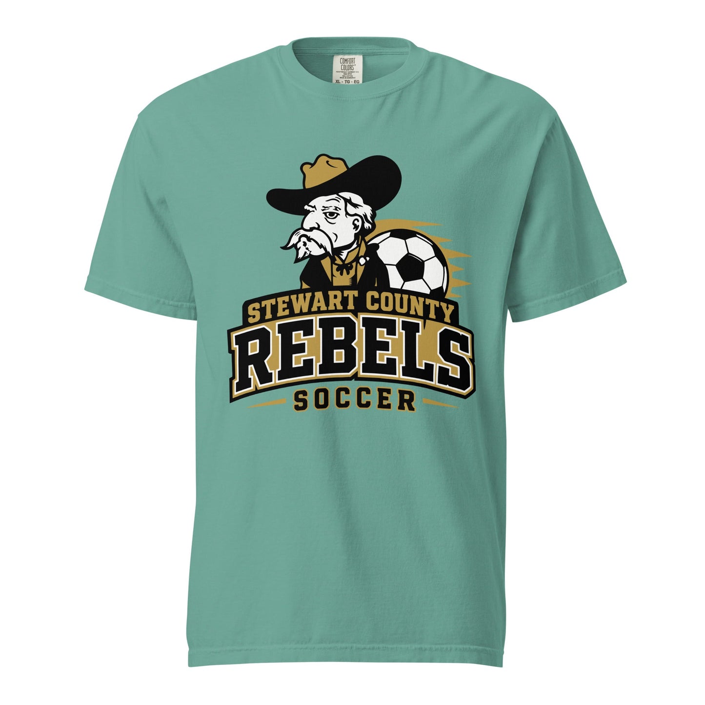 Signature | Comfort Colors T-Shirt | Stewart County Soccer | Crest Logo