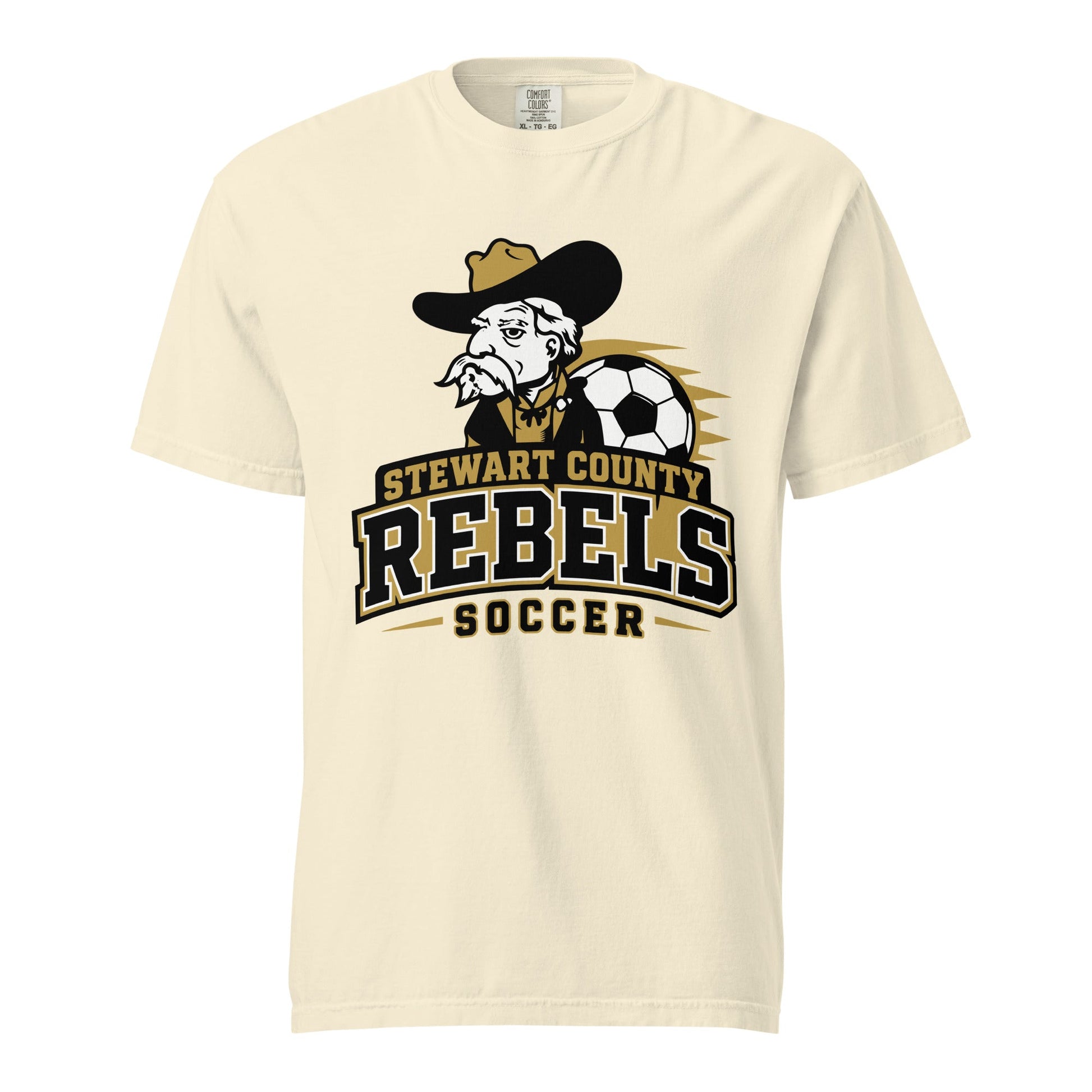 Signature | Comfort Colors T-Shirt | Stewart County Soccer | Crest Logo