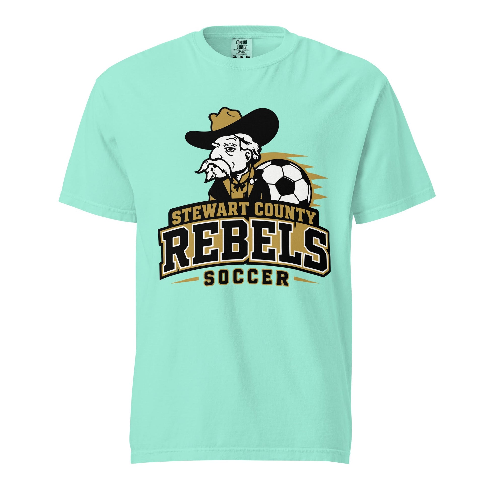 Signature | Comfort Colors T-Shirt | Stewart County Soccer | Crest Logo
