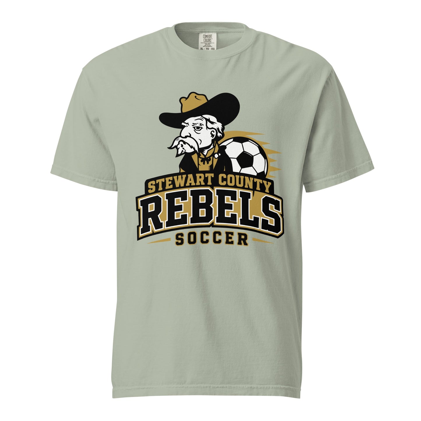 Signature | Comfort Colors T-Shirt | Stewart County Soccer | Crest Logo