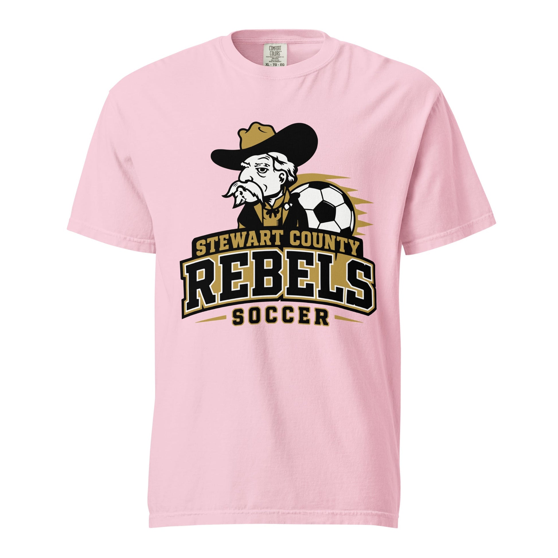 Signature | Comfort Colors T-Shirt | Stewart County Soccer | Crest Logo