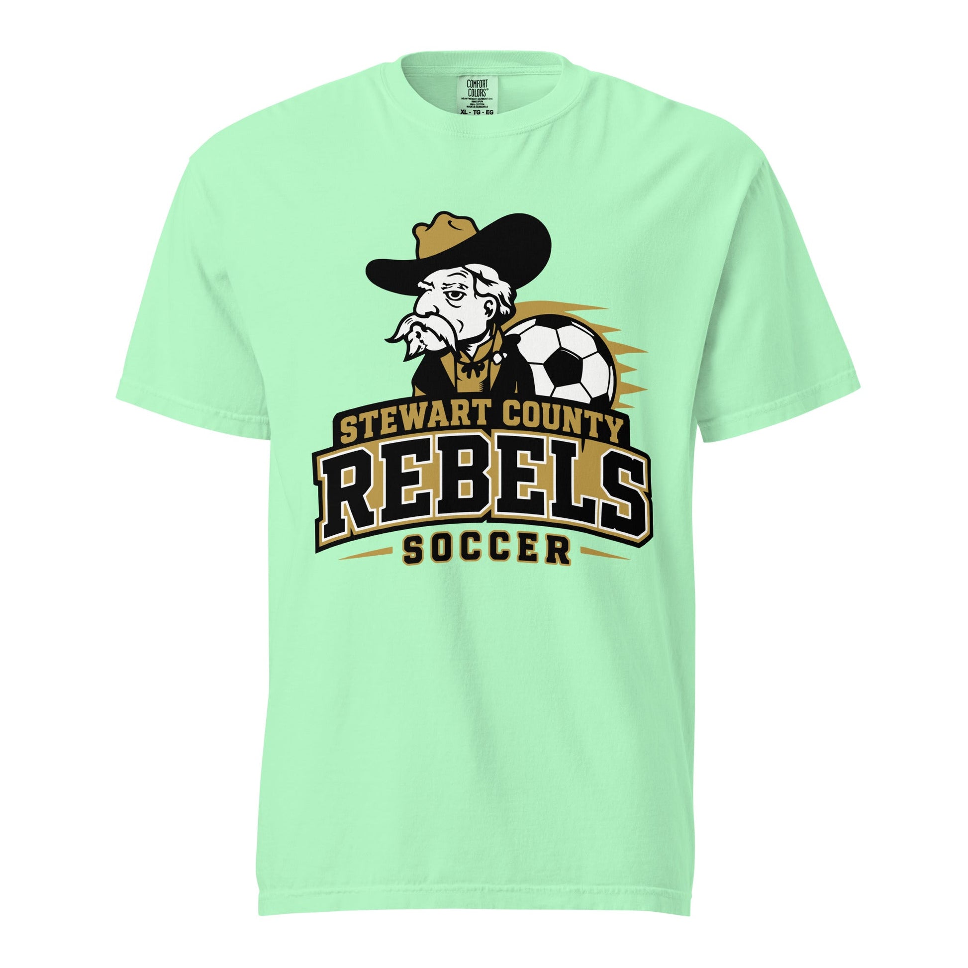 Signature | Comfort Colors T-Shirt | Stewart County Soccer | Crest Logo