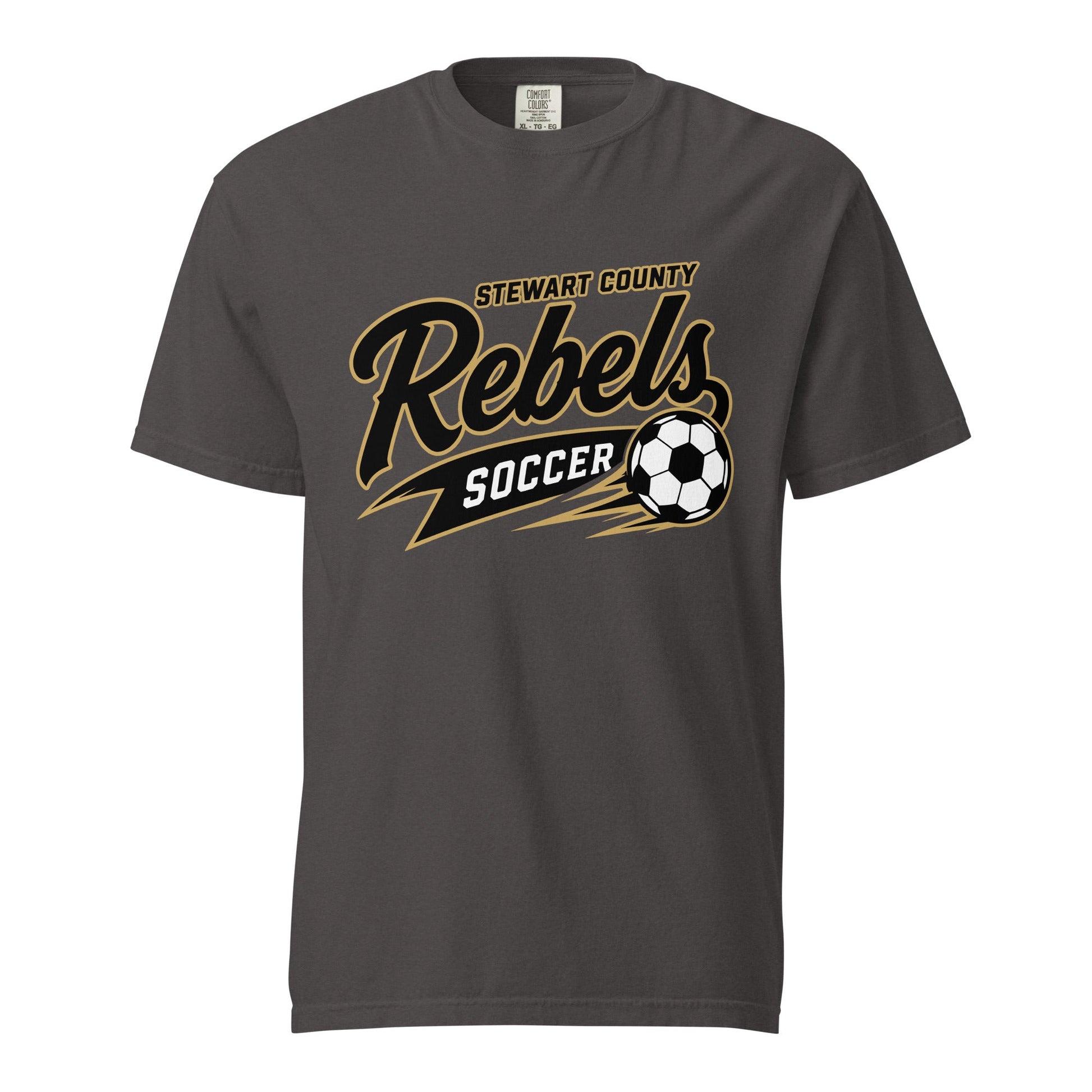 Signature | Comfort Colors T-Shirt | Stewart County Soccer | Rebels Logo