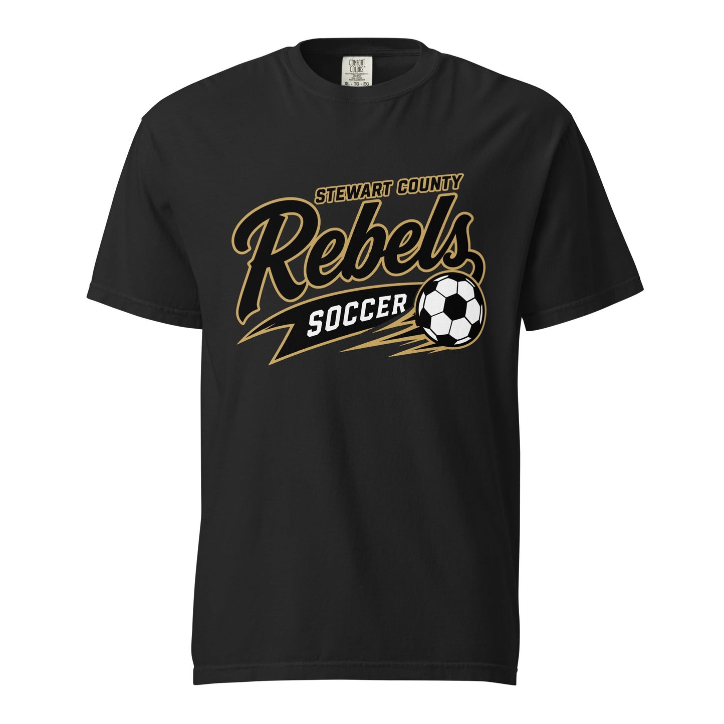 Signature | Comfort Colors T-Shirt | Stewart County Soccer | Rebels Logo