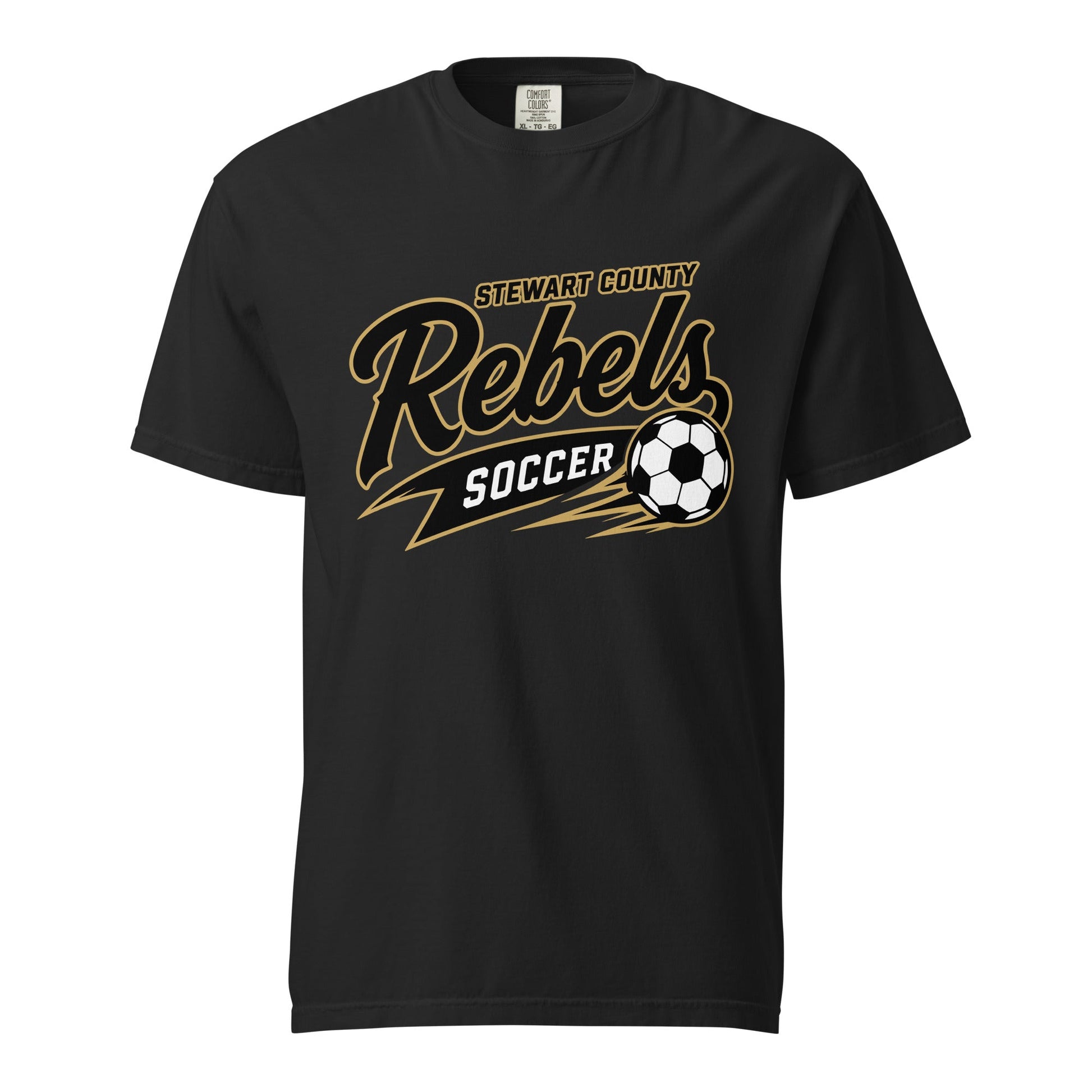 Signature | Comfort Colors T-Shirt | Stewart County Soccer | Rebels Logo