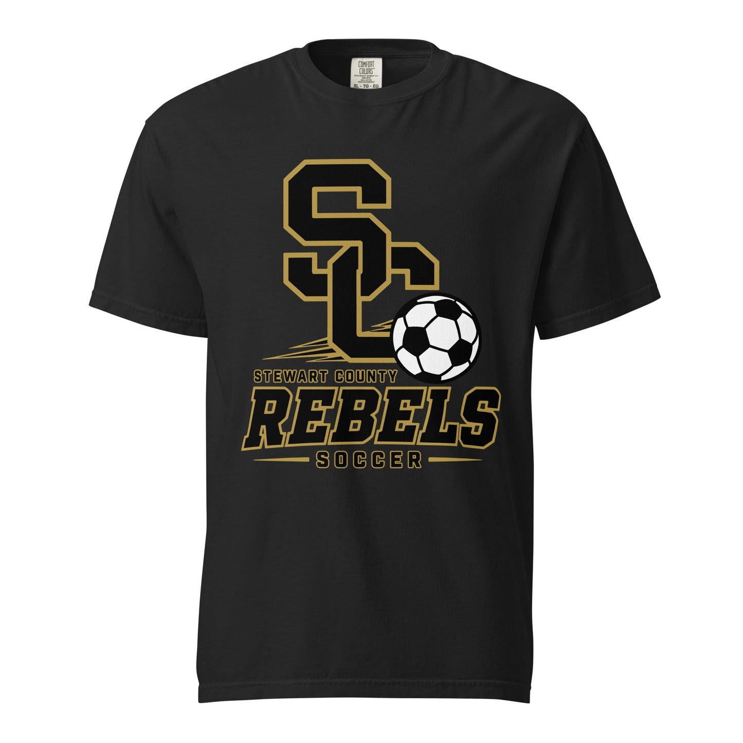 Signature | Comfort Colors T-Shirt | Stewart County Soccer | Vanguard Logo