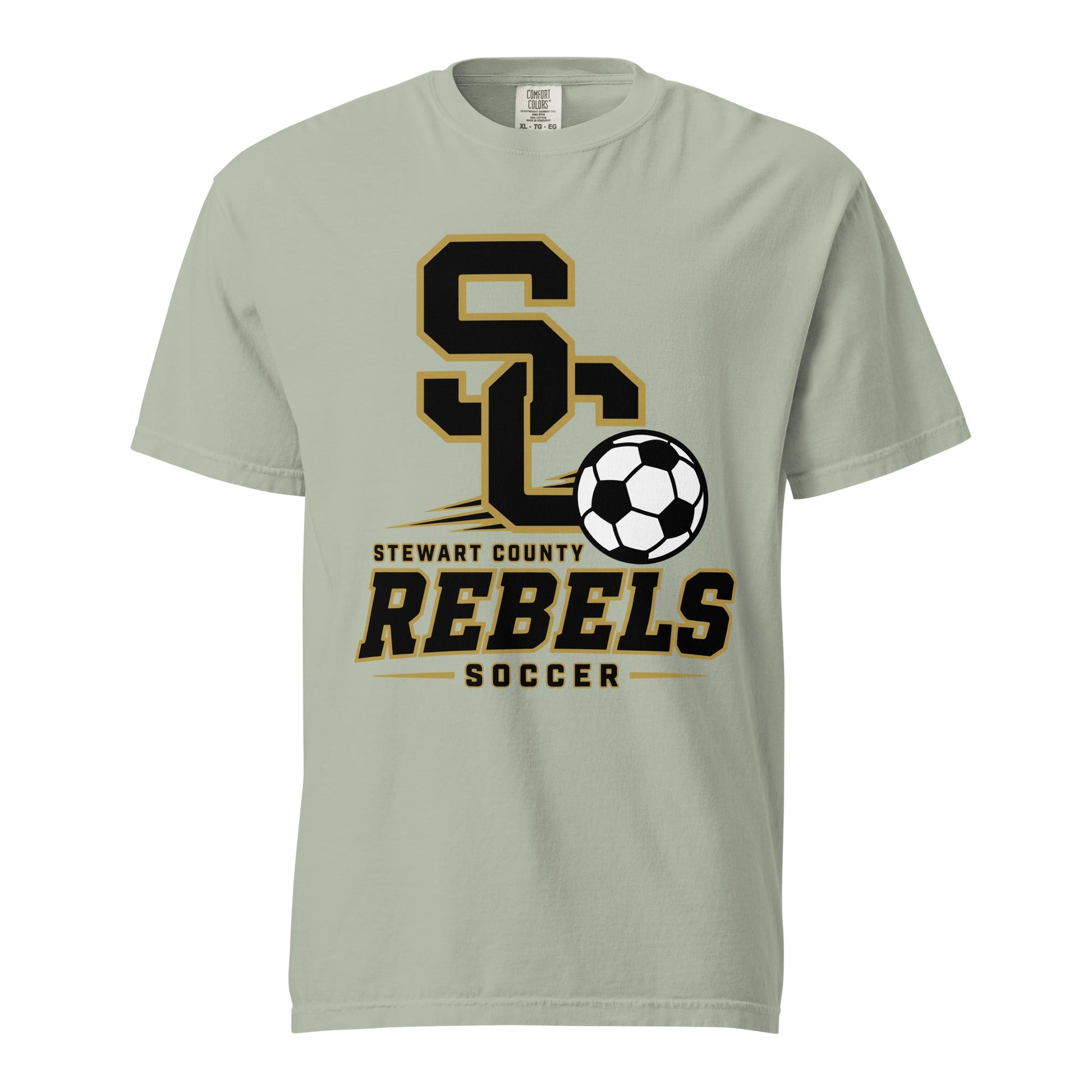 Signature | Comfort Colors T-Shirt | Stewart County Soccer | Vanguard Logo