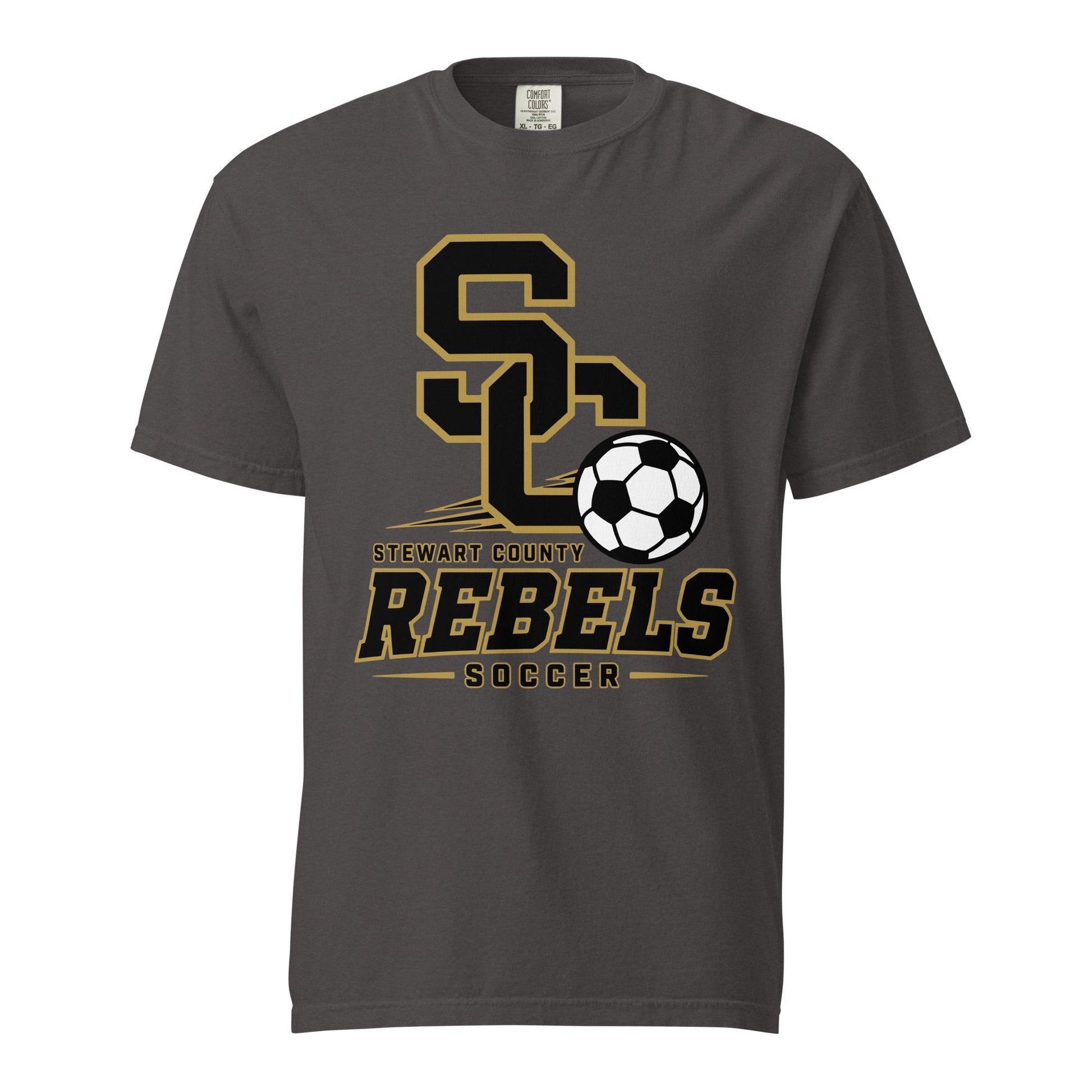 Signature | Comfort Colors T-Shirt | Stewart County Soccer | Vanguard Logo