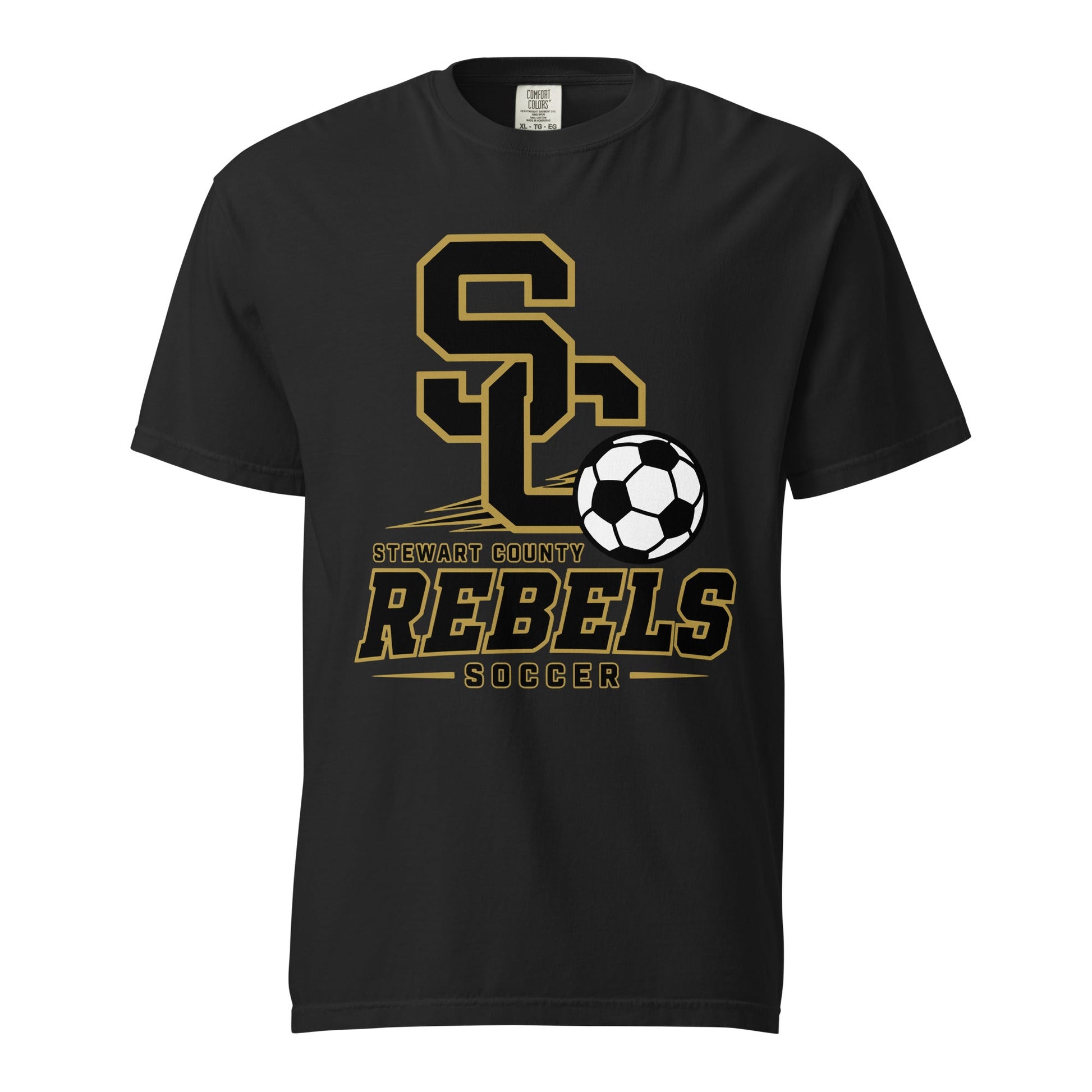 Signature | Comfort Colors T-Shirt | Stewart County Soccer | Vanguard Logo