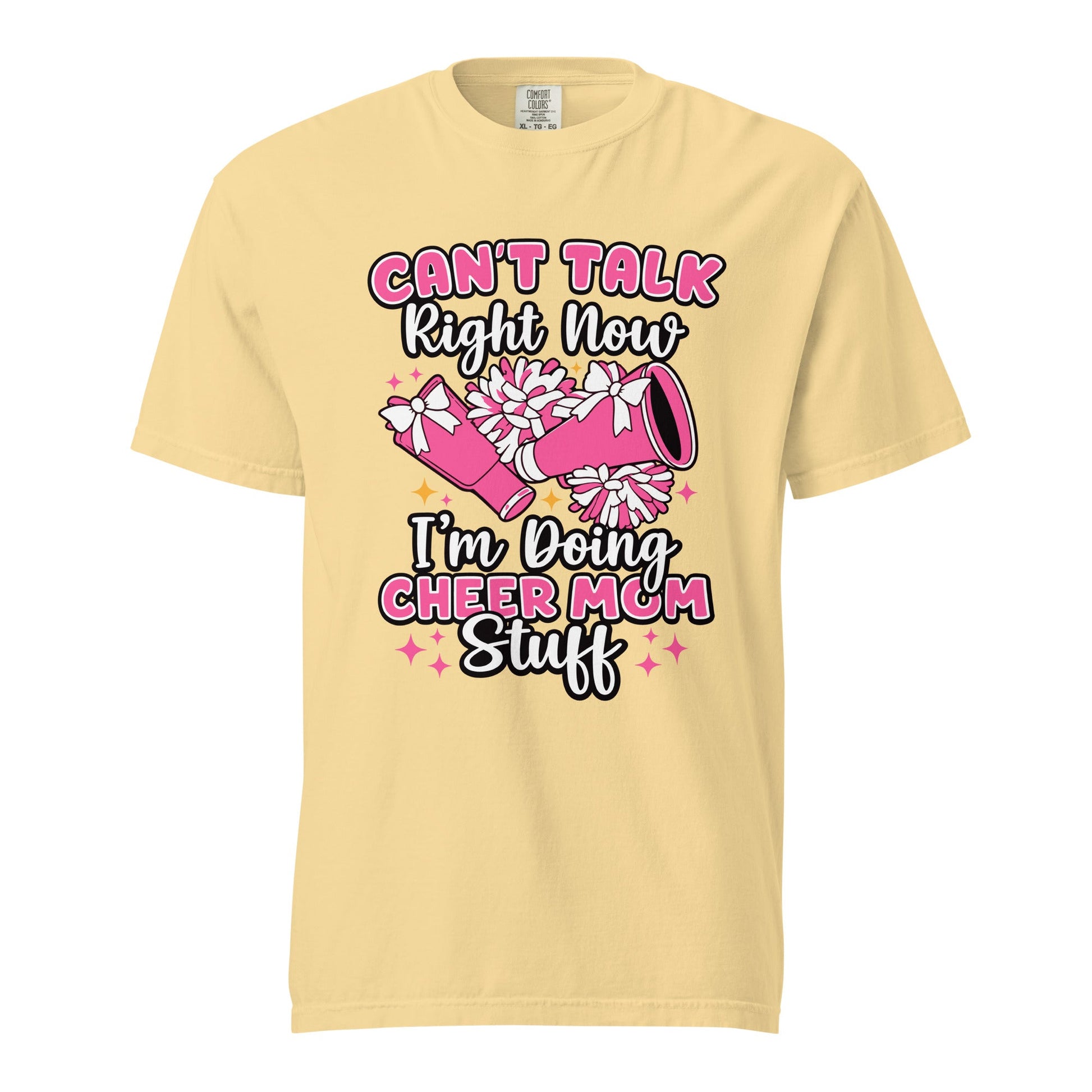 Signature | Comfort Colors T-Shirt | Sunset Surge All-Star Cheerleading | Modern Script Logo