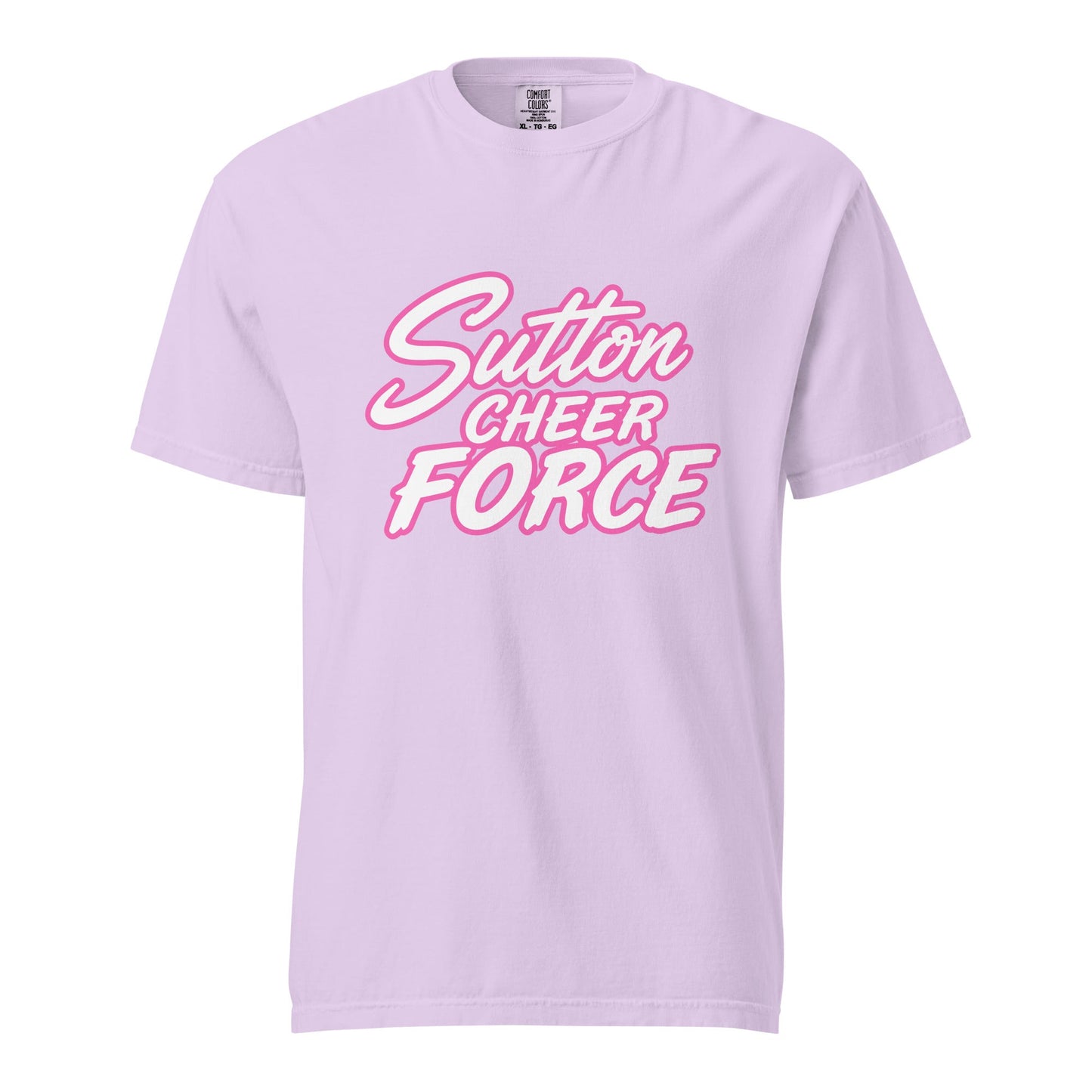 Signature | Comfort Colors T-Shirt | Sutton Cheer Force | Script Logo