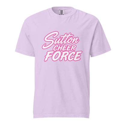 Signature | Comfort Colors T-Shirt | Sutton Cheer Force | Script Logo