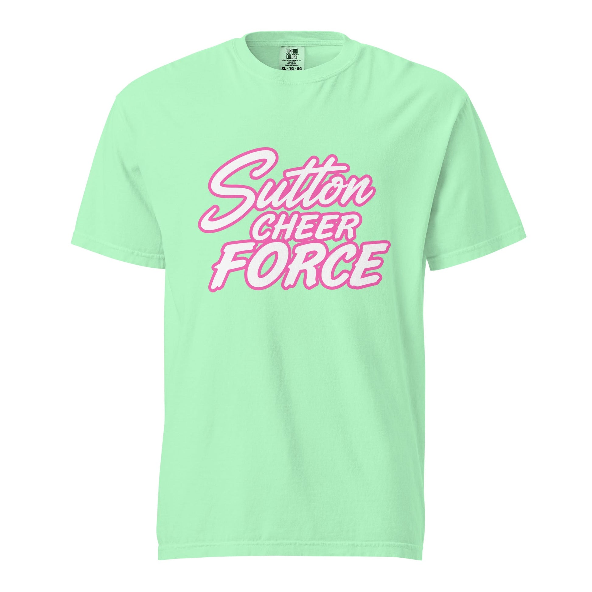 Signature | Comfort Colors T-Shirt | Sutton Cheer Force | Script Logo