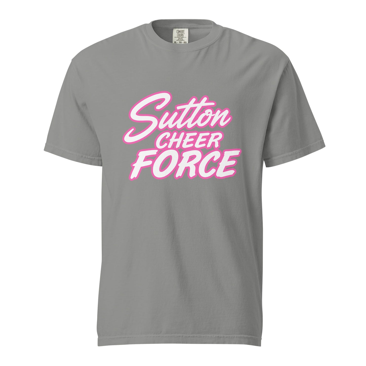 Signature | Comfort Colors T-Shirt | Sutton Cheer Force | Script Logo