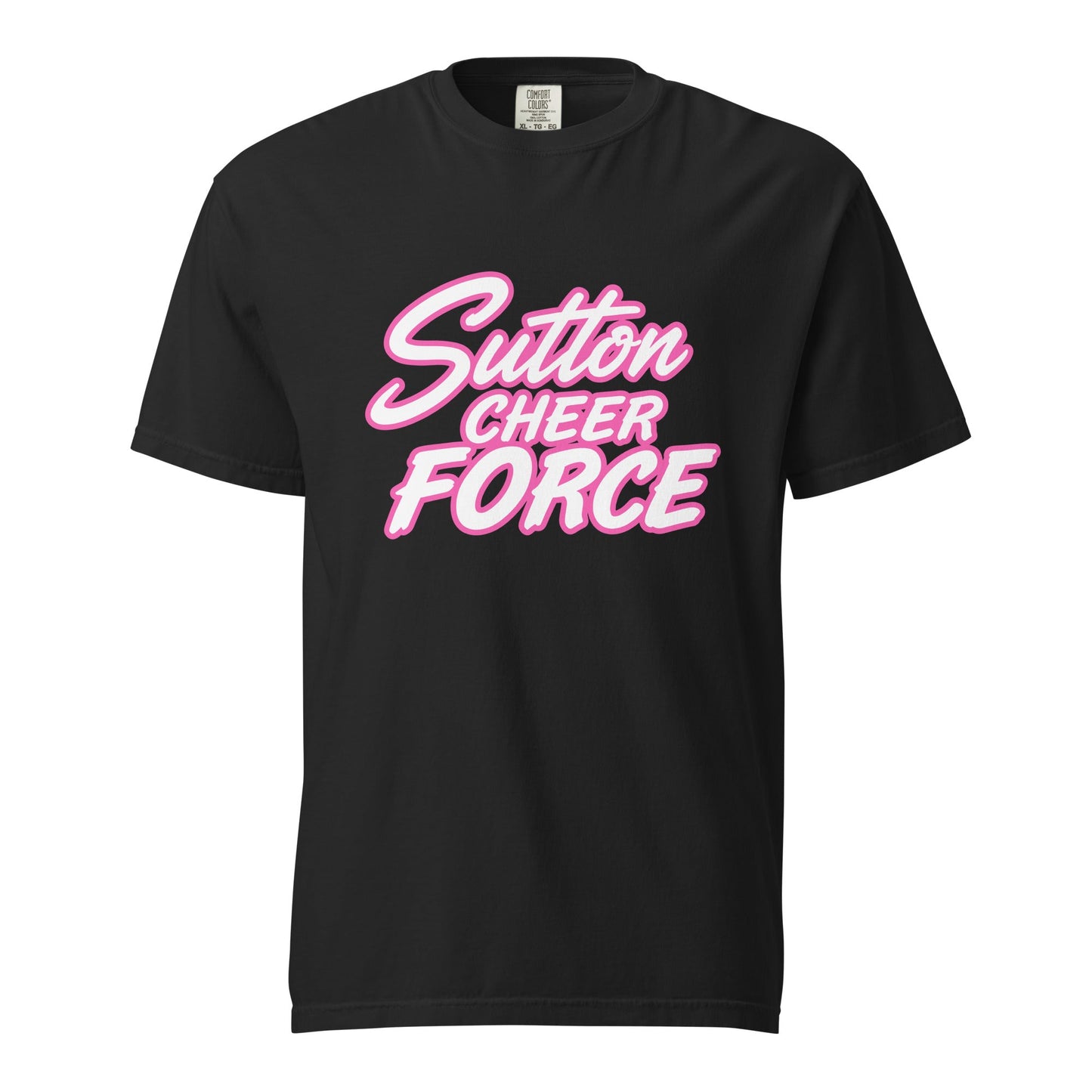 Signature | Comfort Colors T-Shirt | Sutton Cheer Force | Script Logo