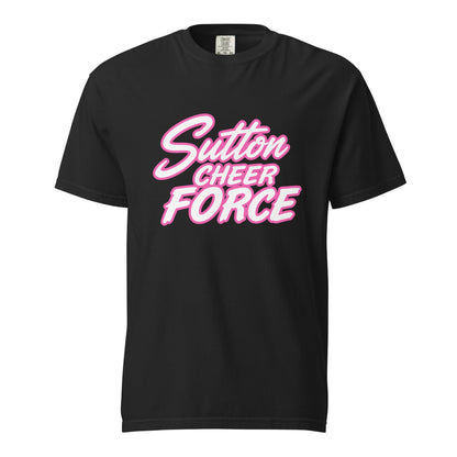 Signature | Comfort Colors T-Shirt | Sutton Cheer Force | Script Logo