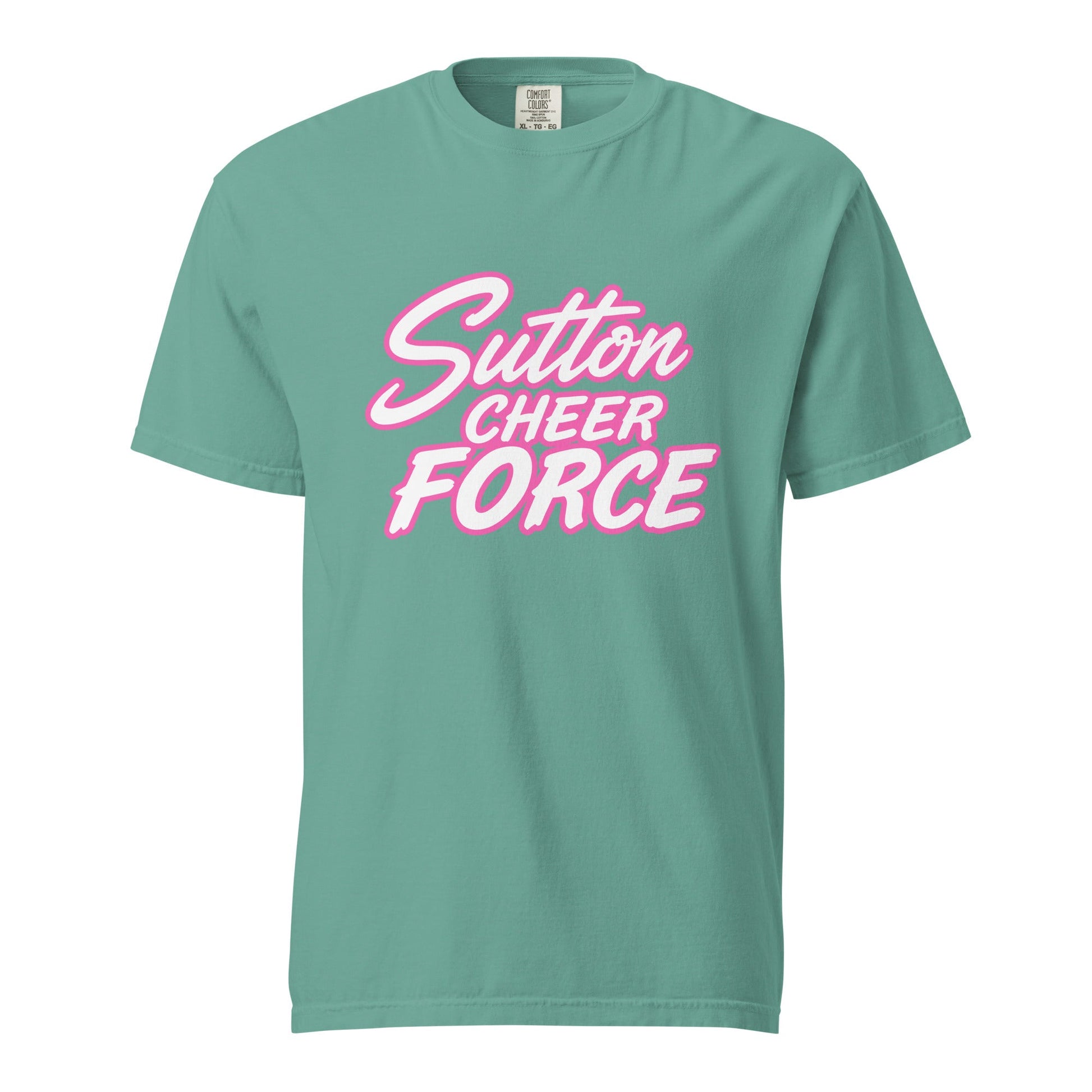 Signature | Comfort Colors T-Shirt | Sutton Cheer Force | Script Logo