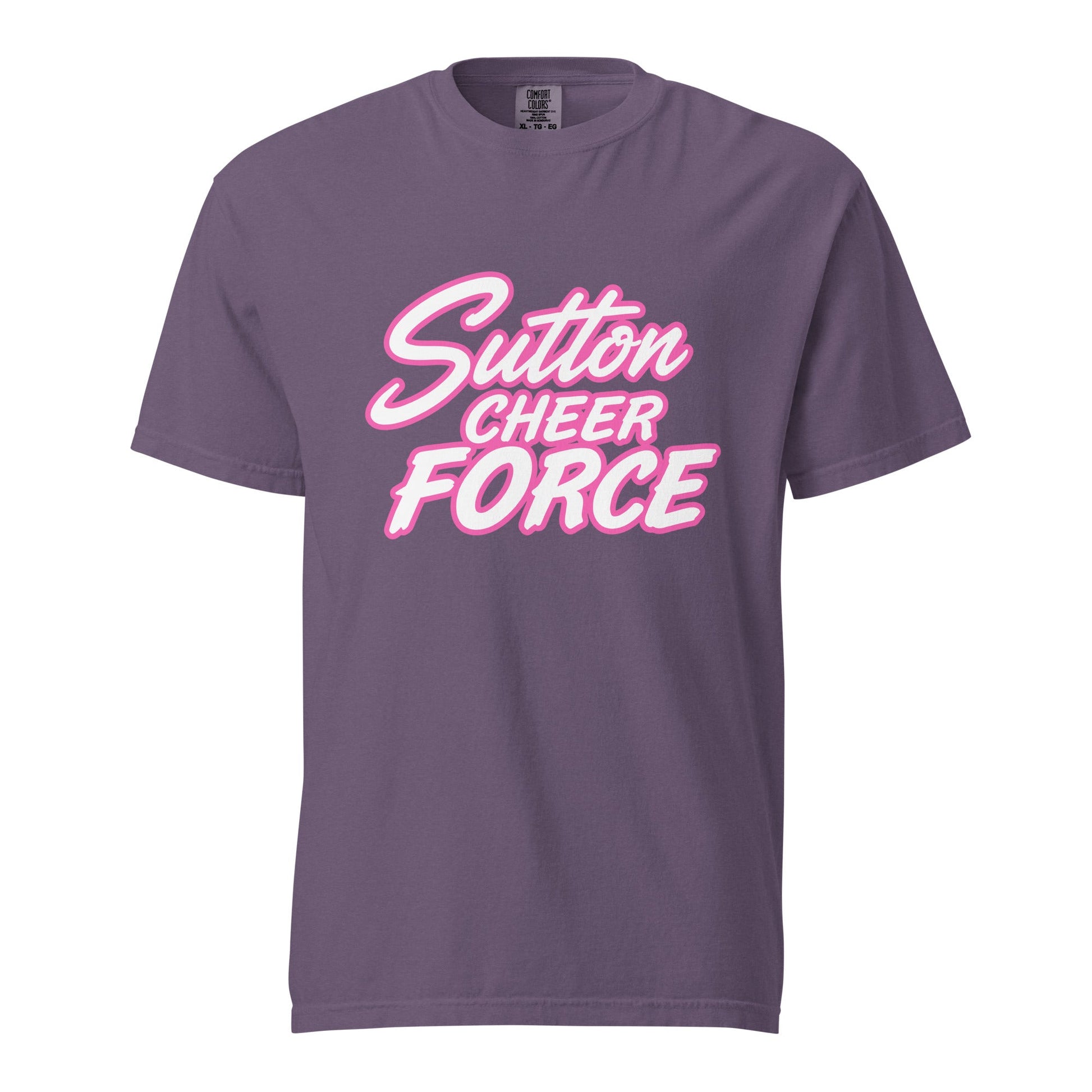 Signature | Comfort Colors T-Shirt | Sutton Cheer Force | Script Logo