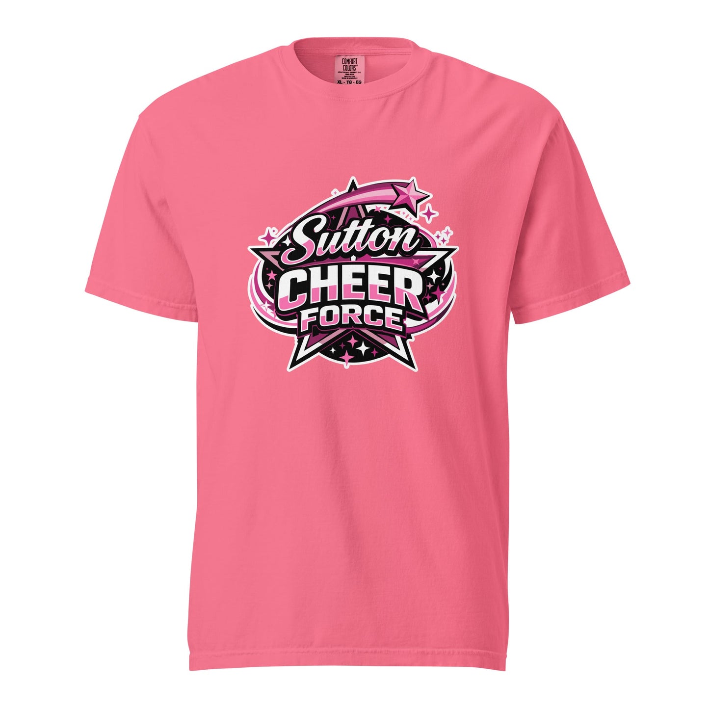 Signature | Comfort Colors T-Shirt | Sutton Cheer Force | Shooting Star Logo