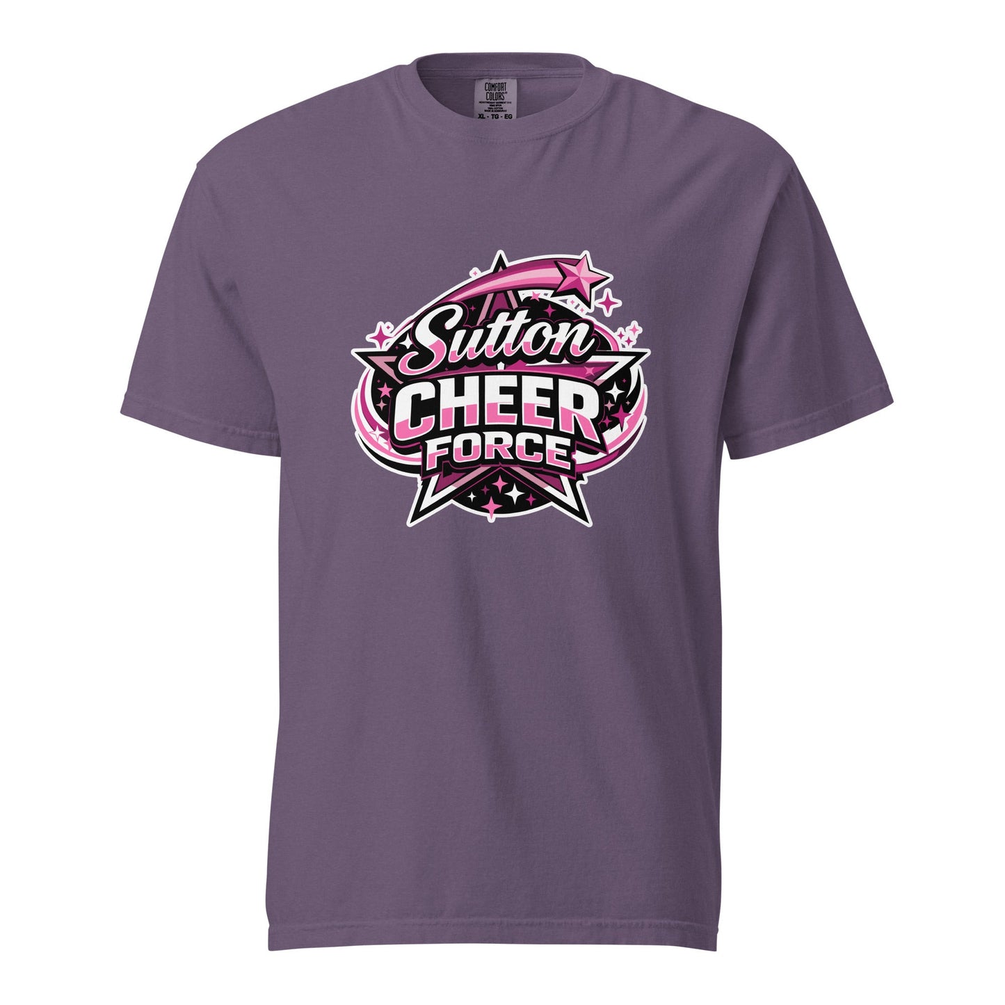 Signature | Comfort Colors T-Shirt | Sutton Cheer Force | Shooting Star Logo