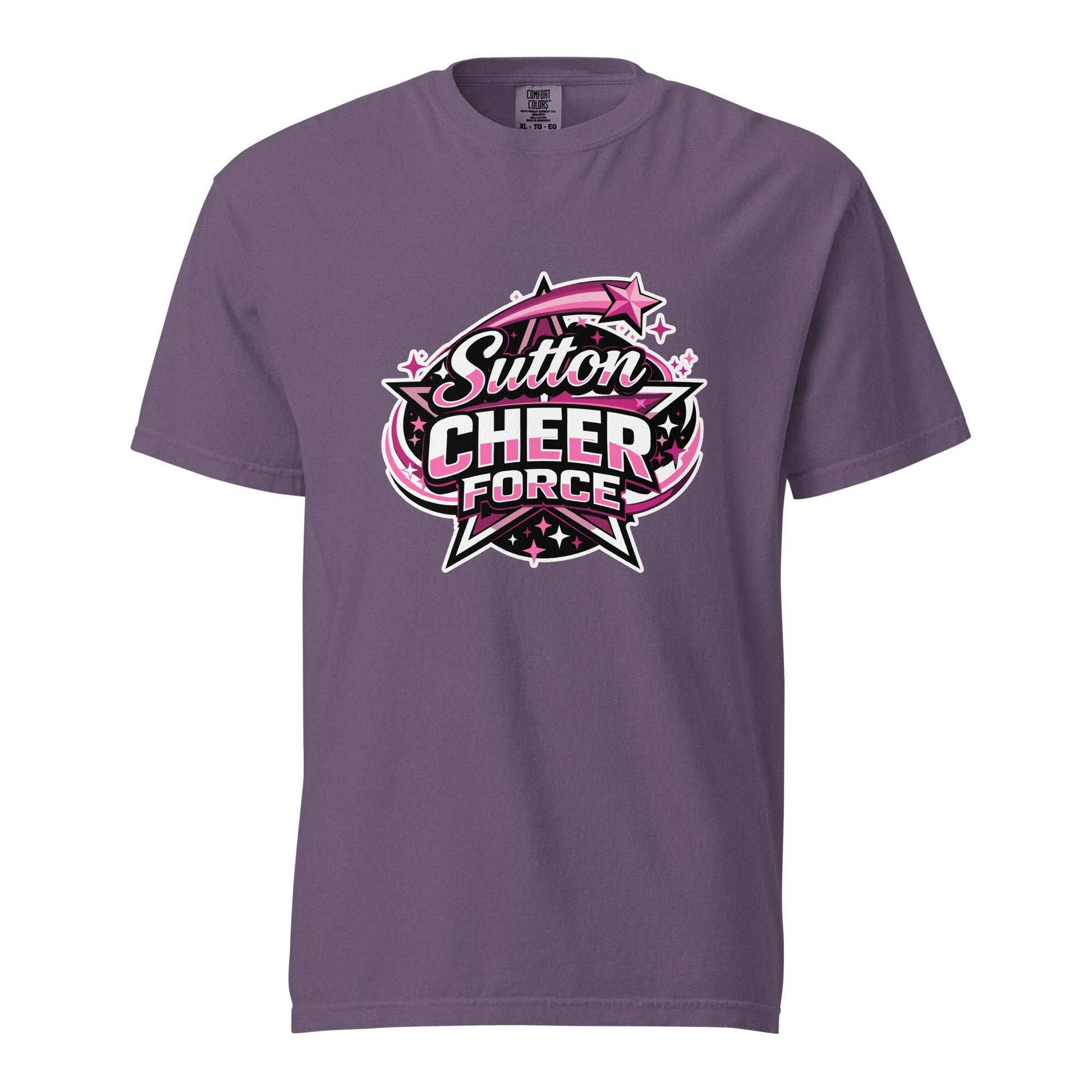 Signature | Comfort Colors T-Shirt | Sutton Cheer Force | Shooting Star Logo