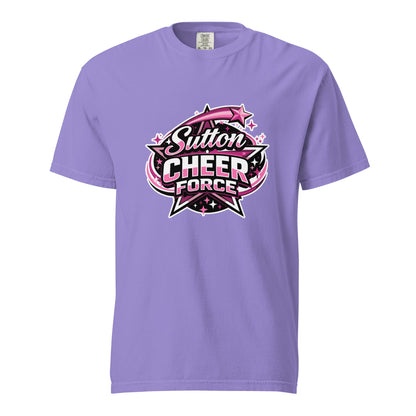 Signature | Comfort Colors T-Shirt | Sutton Cheer Force | Shooting Star Logo
