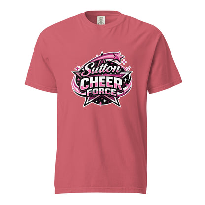 Signature | Comfort Colors T-Shirt | Sutton Cheer Force | Shooting Star Logo