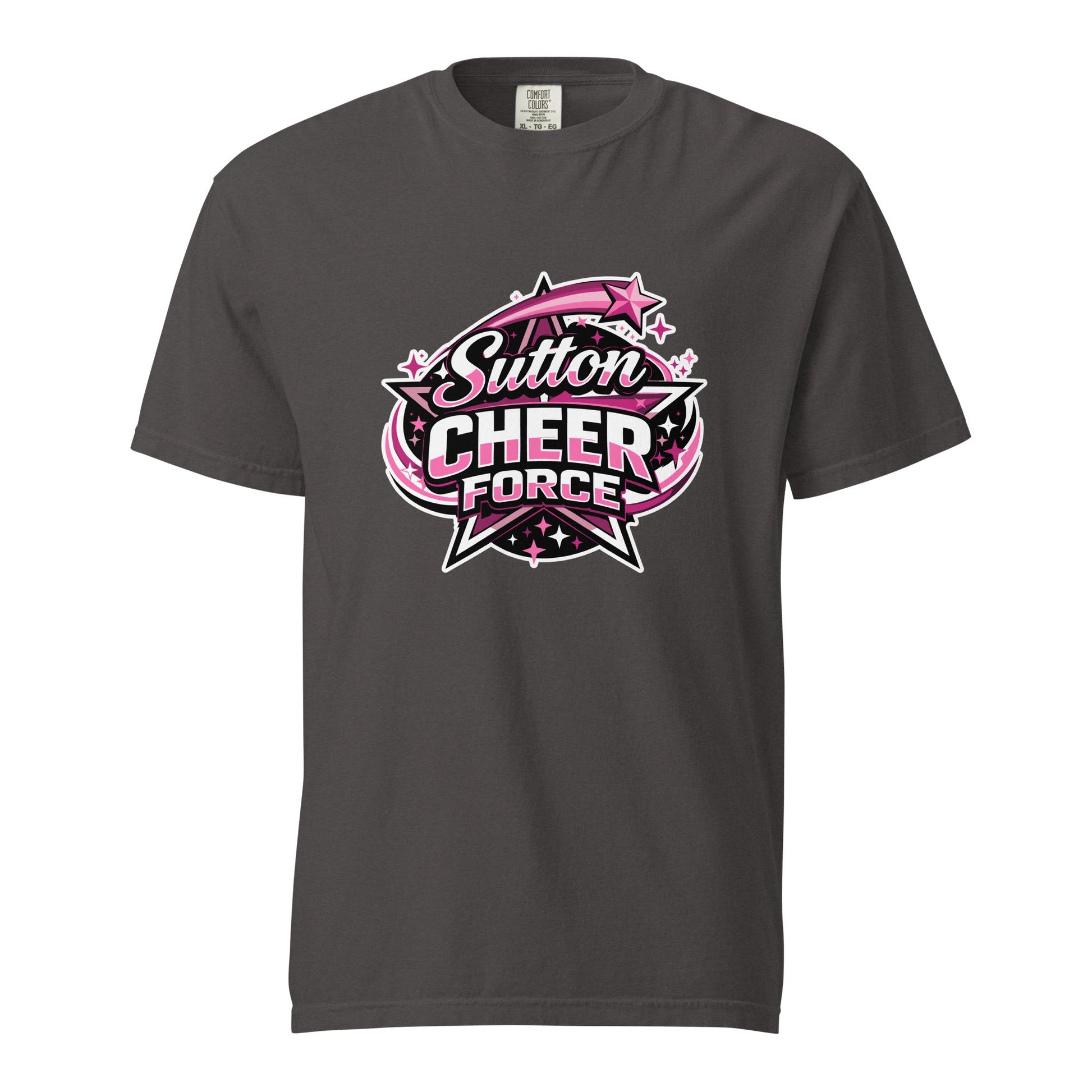 Signature | Comfort Colors T-Shirt | Sutton Cheer Force | Shooting Star Logo
