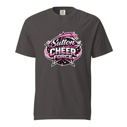 Signature | Comfort Colors T-Shirt | Sutton Cheer Force | Shooting Star Logo