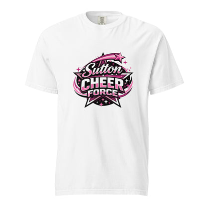 Signature | Comfort Colors T-Shirt | Sutton Cheer Force | Shooting Star Logo