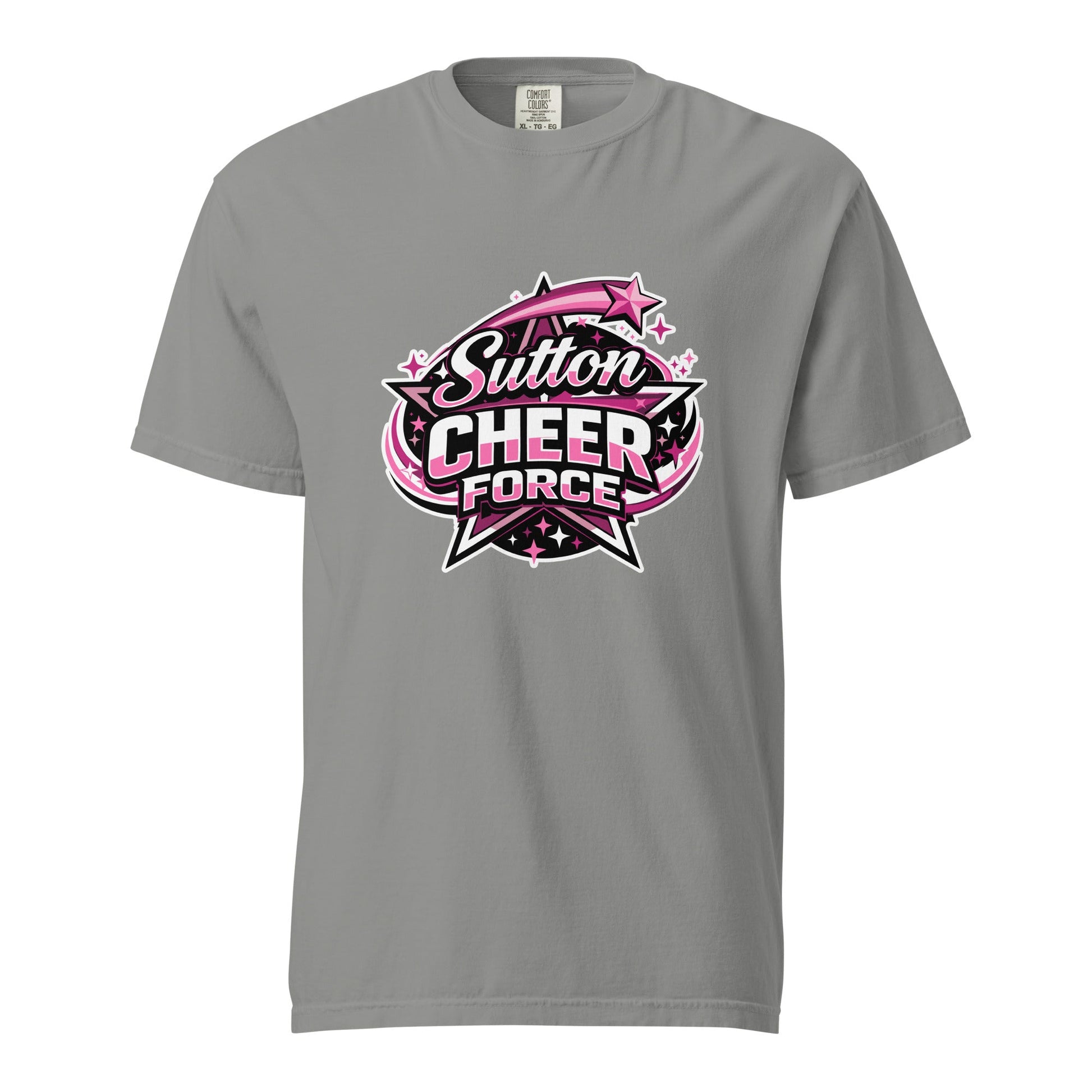 Signature | Comfort Colors T-Shirt | Sutton Cheer Force | Shooting Star Logo