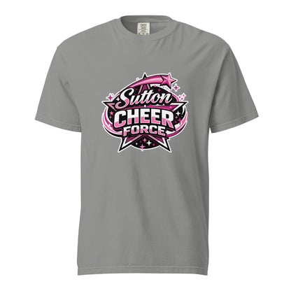 Signature | Comfort Colors T-Shirt | Sutton Cheer Force | Shooting Star Logo