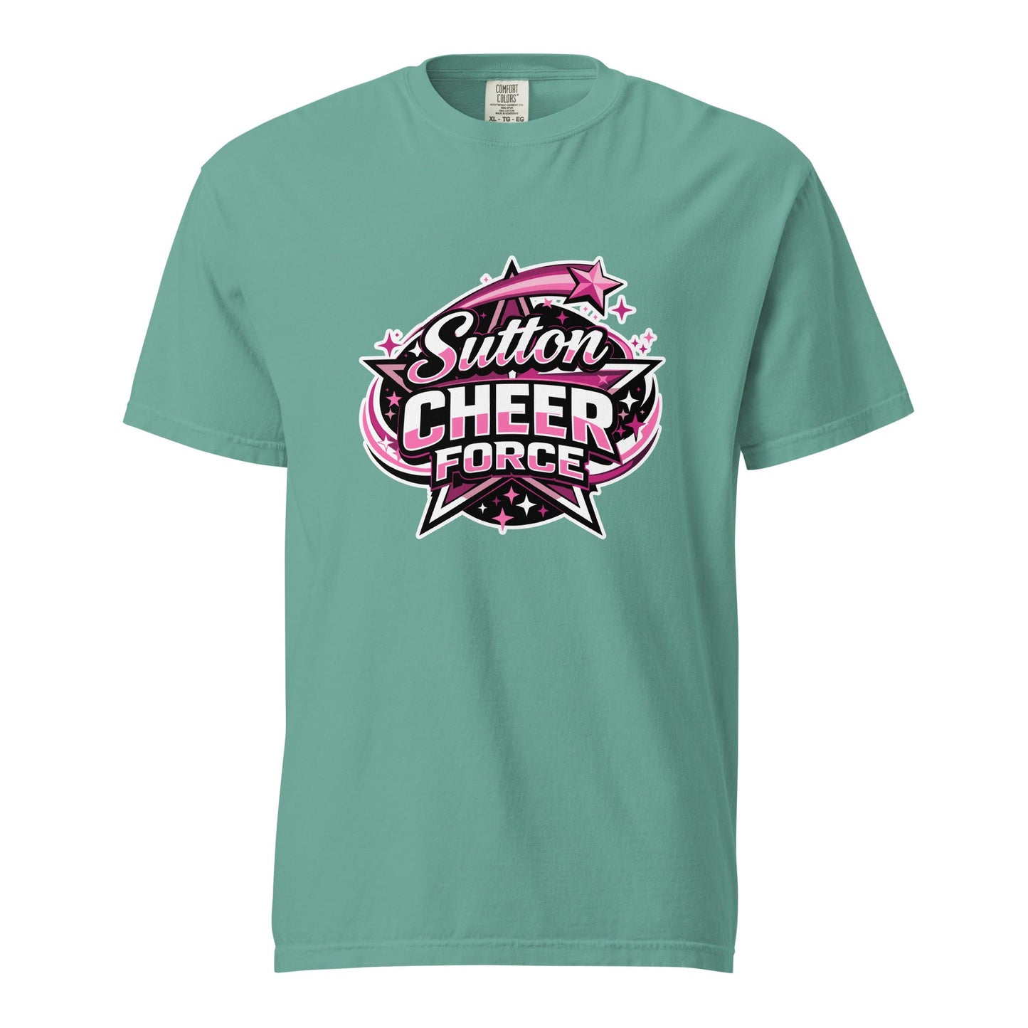 Signature | Comfort Colors T-Shirt | Sutton Cheer Force | Shooting Star Logo
