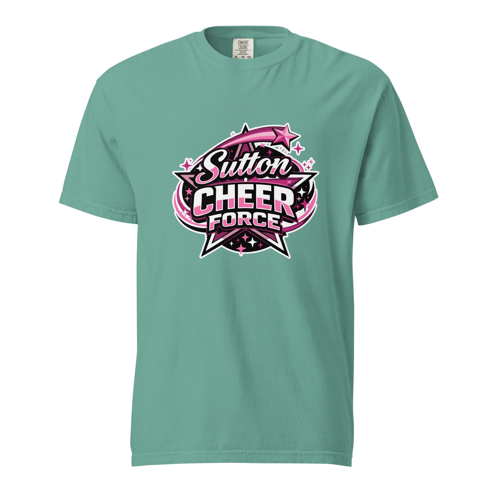 Signature | Comfort Colors T-Shirt | Sutton Cheer Force | Shooting Star Logo