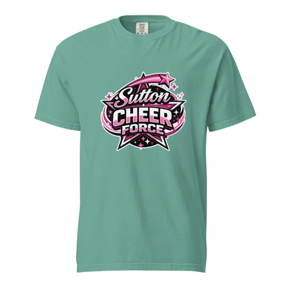 Signature | Comfort Colors T-Shirt | Sutton Cheer Force | Shooting Star Logo