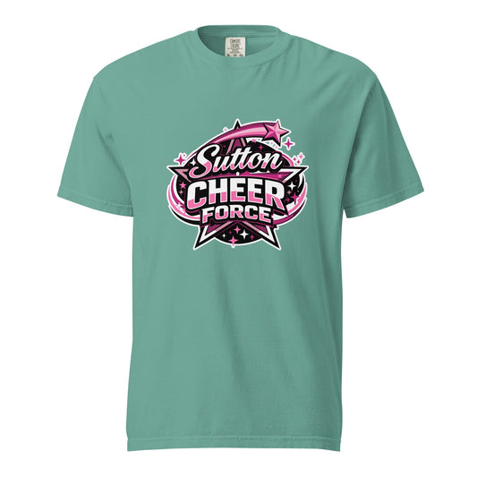 Signature | Comfort Colors T-Shirt | Sutton Cheer Force | Shooting Star Logo