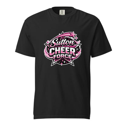 Signature | Comfort Colors T-Shirt | Sutton Cheer Force | Shooting Star Logo