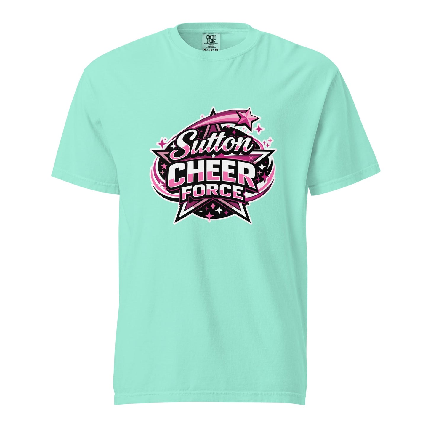 Signature | Comfort Colors T-Shirt | Sutton Cheer Force | Shooting Star Logo