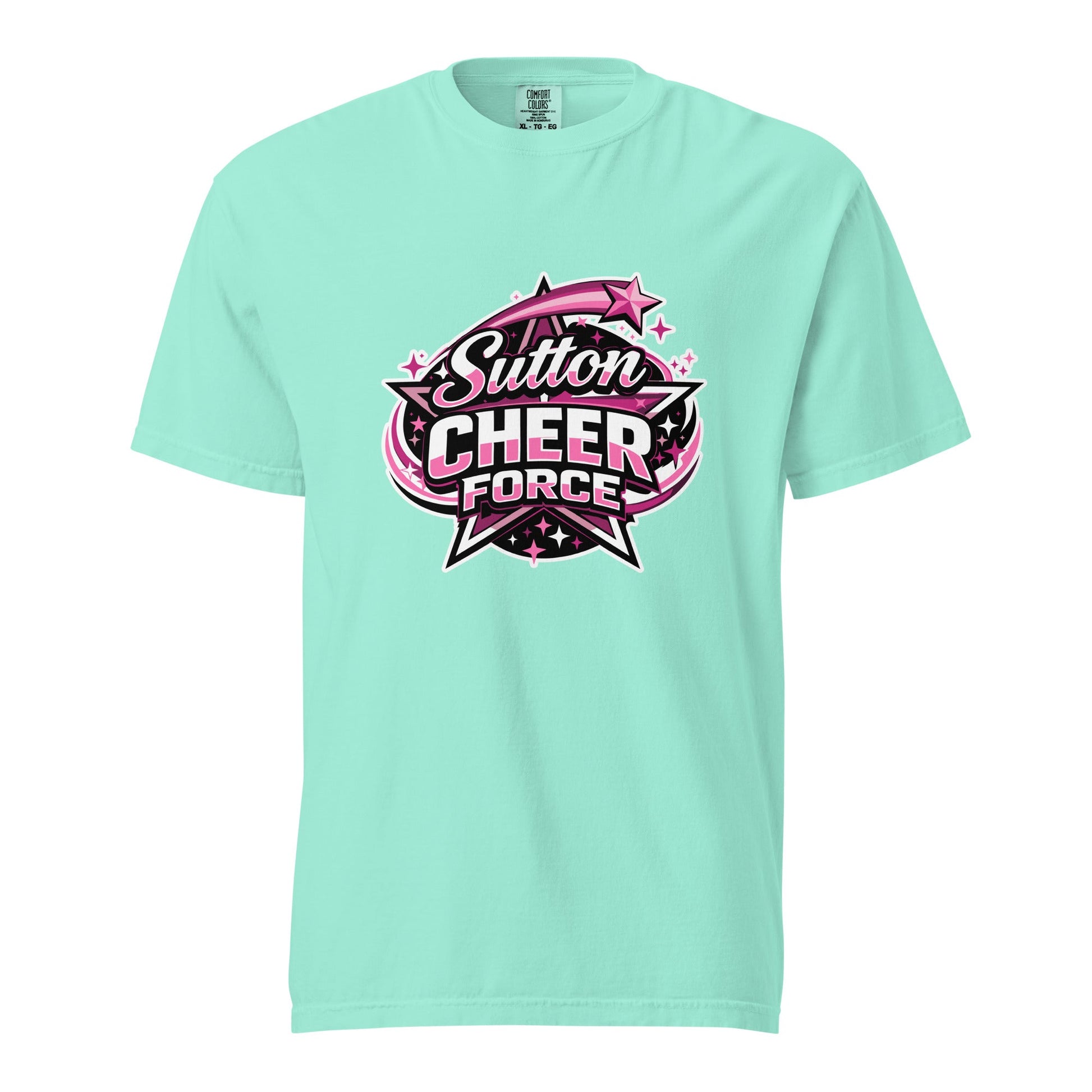 Signature | Comfort Colors T-Shirt | Sutton Cheer Force | Shooting Star Logo