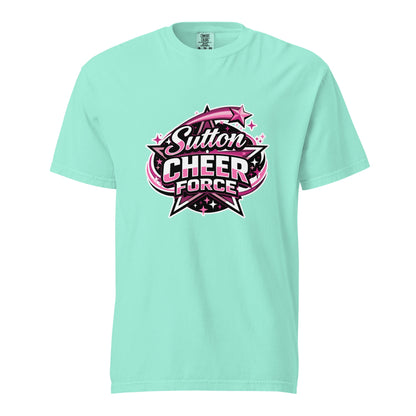 Signature | Comfort Colors T-Shirt | Sutton Cheer Force | Shooting Star Logo