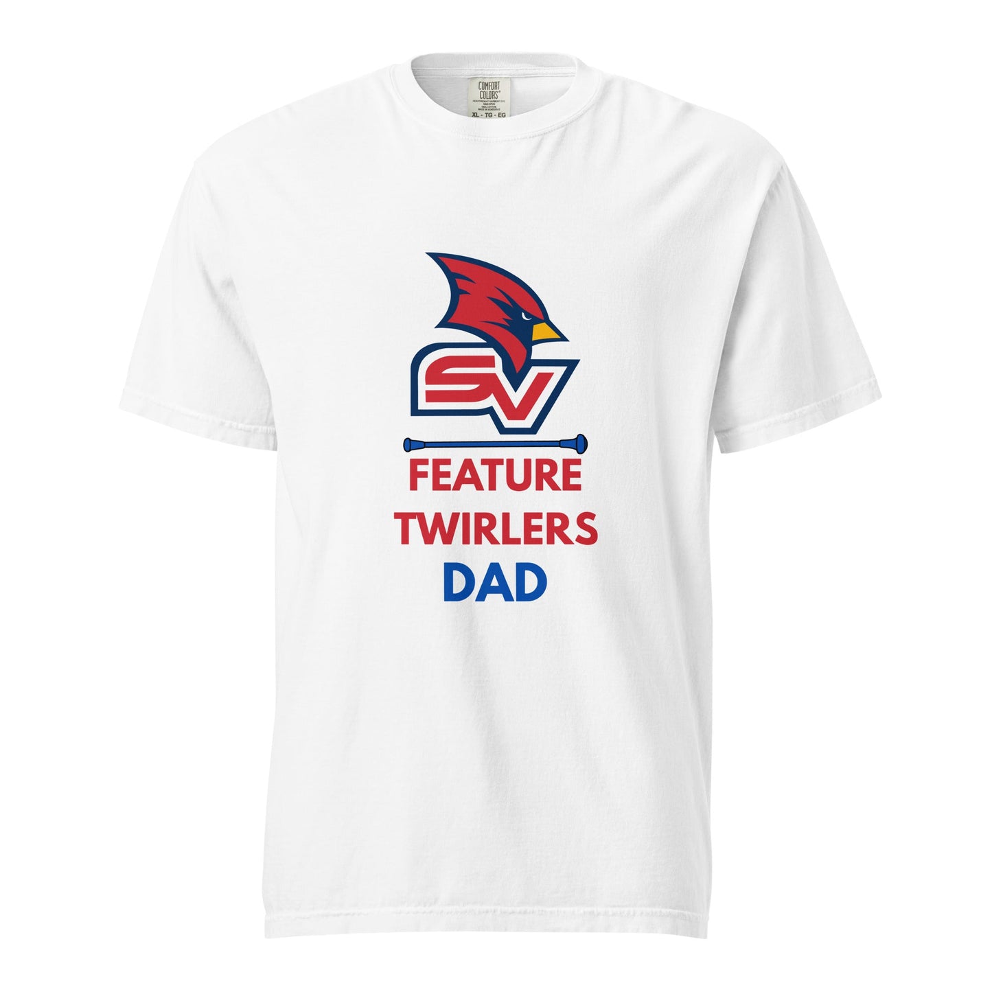 Signature | Comfort Colors T-Shirt | SVSU Feature twirlers | Dad Logo